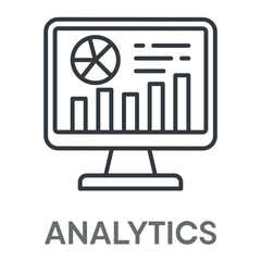 analytics concept simple design icons, simple style design inspiration for any interface and purpose suitable for symbols and more