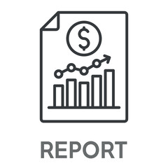 report concept simple design icons, simple style design inspiration for any interface and purpose suitable for symbols and more
