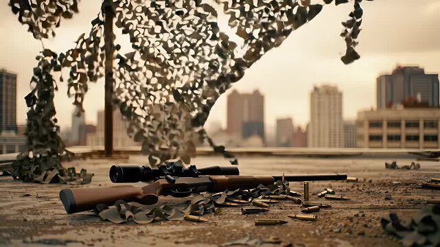 Abandoned sniper post