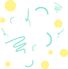 Cute Colorful Confetti Element