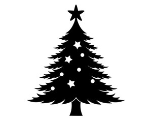 Holiday Tree Silhouette Vector Bundle – Christmas Tree Illustration SVG