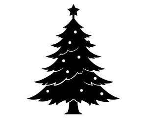 Holiday Tree Silhouette Vector Bundle – Christmas Tree Illustration SVG