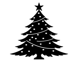 Holiday Tree Silhouette Vector Bundle – Christmas Tree Illustration SVG