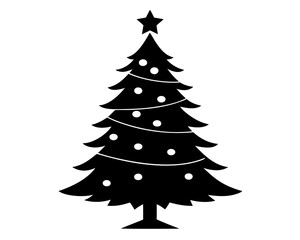 Holiday Tree Silhouette Vector Bundle – Christmas Tree Illustration SVG