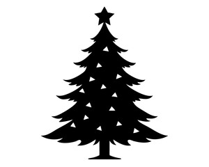 Holiday Tree Silhouette Vector Bundle – Christmas Tree Illustration SVG