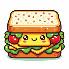 Vector Cartoon Sandwitch