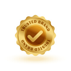 certified most trusted brand golden badge