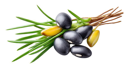 Black Beans and Green Sprouts
