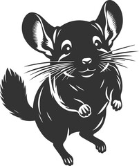 chinchilla rodent artwork vector