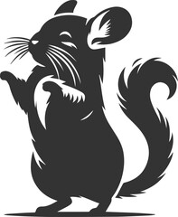 chinchilla rodent artwork vector