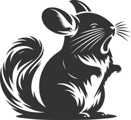 chinchilla rodent artwork vector