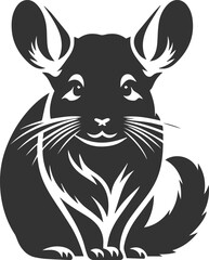 chinchilla rodent artwork vector