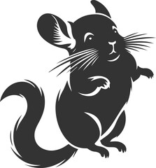 chinchilla rodent artwork vector