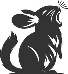 chinchilla rodent artwork vector
