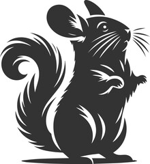 chinchilla rodent artwork vector