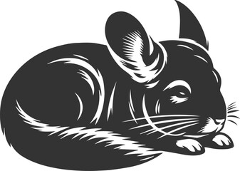 chinchilla rodent artwork vector