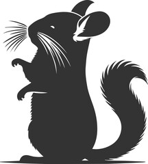 chinchilla rodent artwork vector