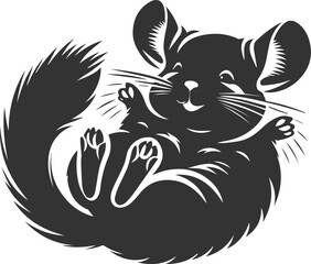 chinchilla rodent artwork vector