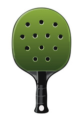 classic green pickleball paddle with holes