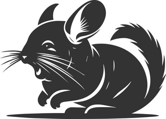 chinchilla rodent artwork vector