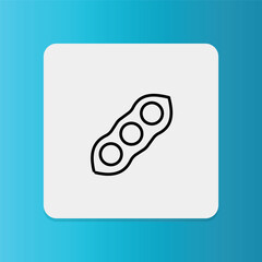 Soybean pod icon representing soy-free ingredients.