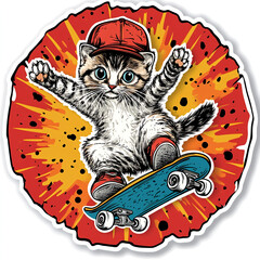 Obraz premium Cat illustration 