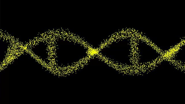 dna or chromosome animation video ,and blavk background video.