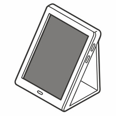 tablet icons, vector .white background