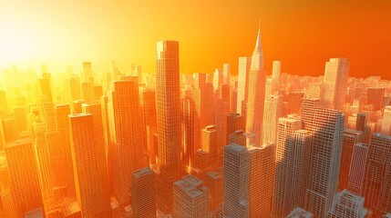 Fototapeta premium abstract background with city