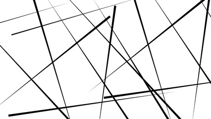 Fototapeta premium Abstract white background with random black lines, Banner with geometric shapes, lines, stripes and triangles. Abstract black background with modern.