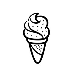 Ice Cream Cone Handdrawn icon