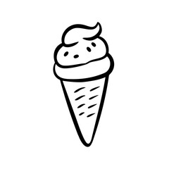 Ice Cream Cone Handdrawn icon