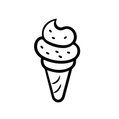 Ice Cream Cone Handdrawn icon