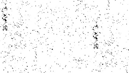Distressed black texture. Dark grainy texture on white background. Grunge background black and white. Cracks, chips, scratches, dust texture.
