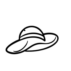 Summer Hat Handdrawn Icon