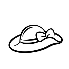 Summer Hat Handdrawn Icon
