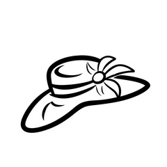 Summer Hat Handdrawn Icon