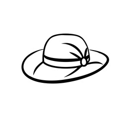 Summer Hat Handdrawn Icon