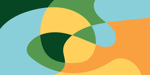 Flat abstract colorful modern fluid background illustration vector design.