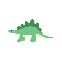 Cute cartoon dinosaurs in flat style