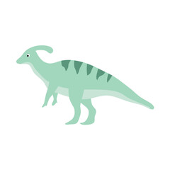 Cute cartoon dinosaurs in flat style