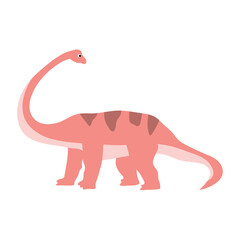 Cute cartoon dinosaurs in flat style