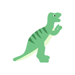 Cute cartoon dinosaurs in flat style