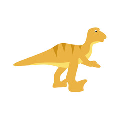 Cute cartoon dinosaurs in flat style