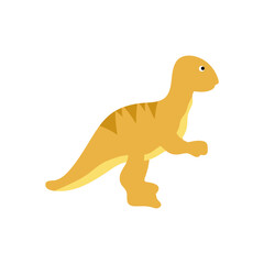 Cute cartoon dinosaurs in flat style