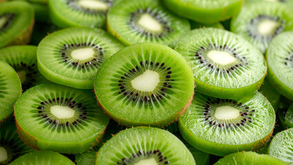 Kiwi Fruit in Macro &ndash; Fresh Slices & Minimal Background