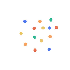 Colorful dots vector art