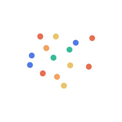 Colorful dots vector art