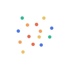Colorful dots vector art