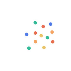 Colorful dots vector art